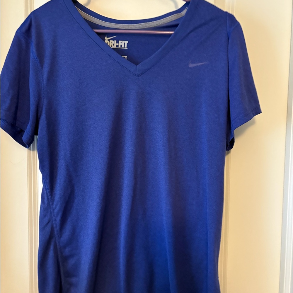 Nike Women's Dri-FIT Blue Short Sleeve Tee